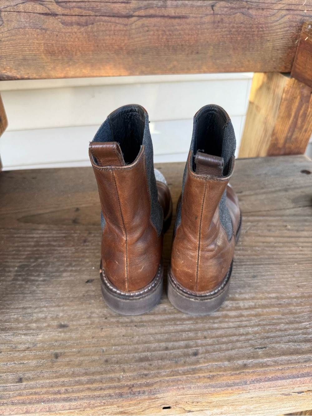 Brunello Cucinelli Brown Leather Chelsea Boots size 37 - Picture 5 of 9
